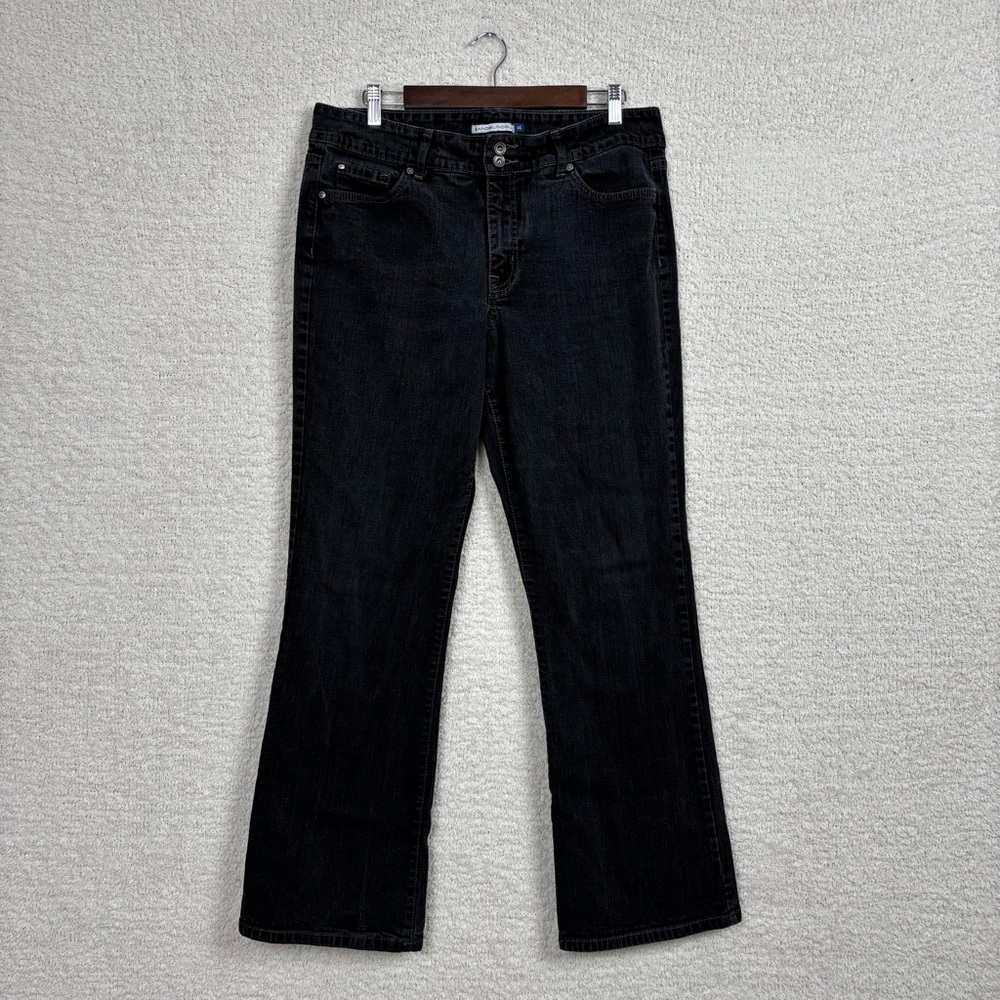 Bandolinoblu Jeans Womens 14 Black Arianna Boot Cut‎ Zip 5 Pocket Denim
